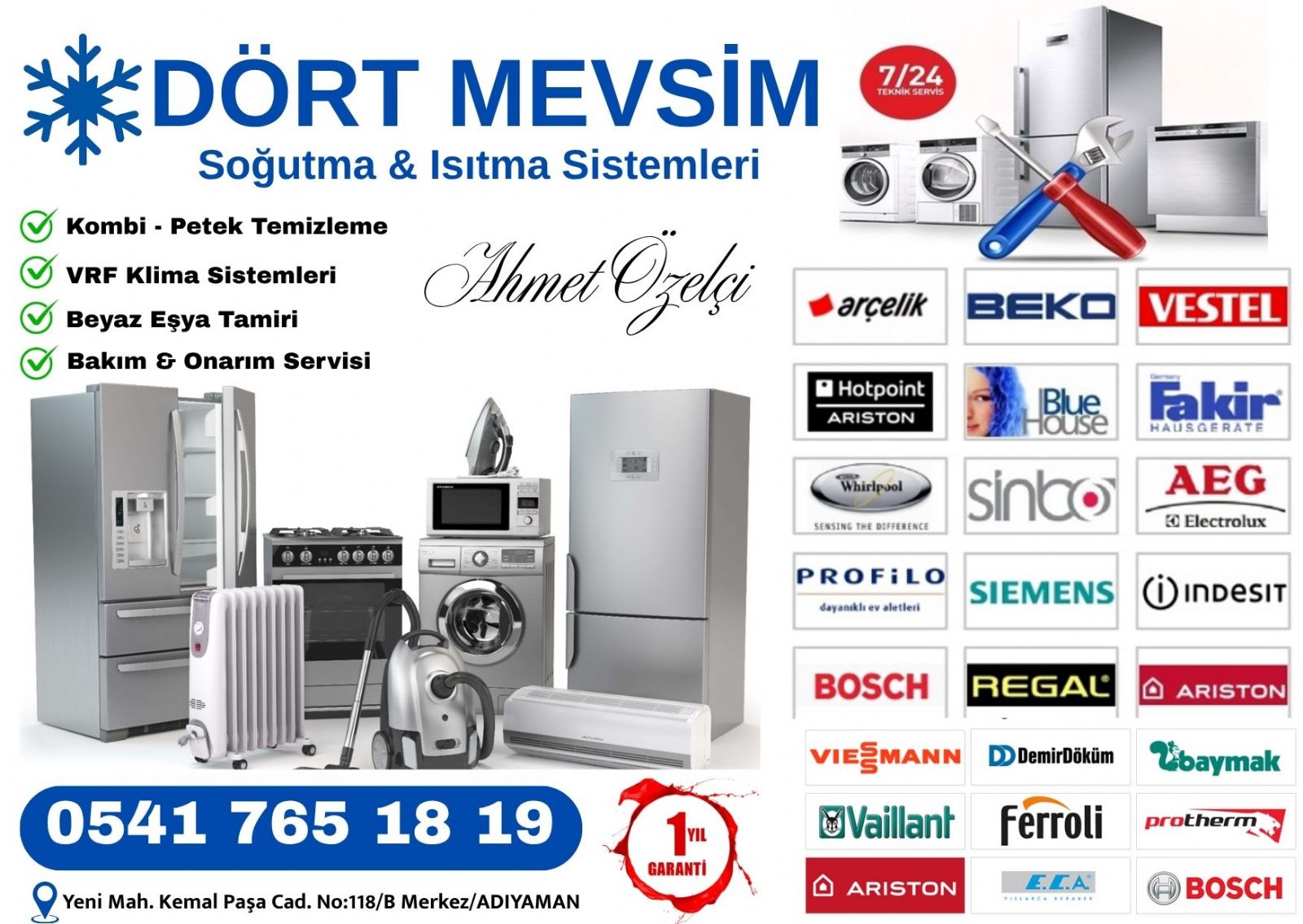 Adıyaman Bosch Servisi